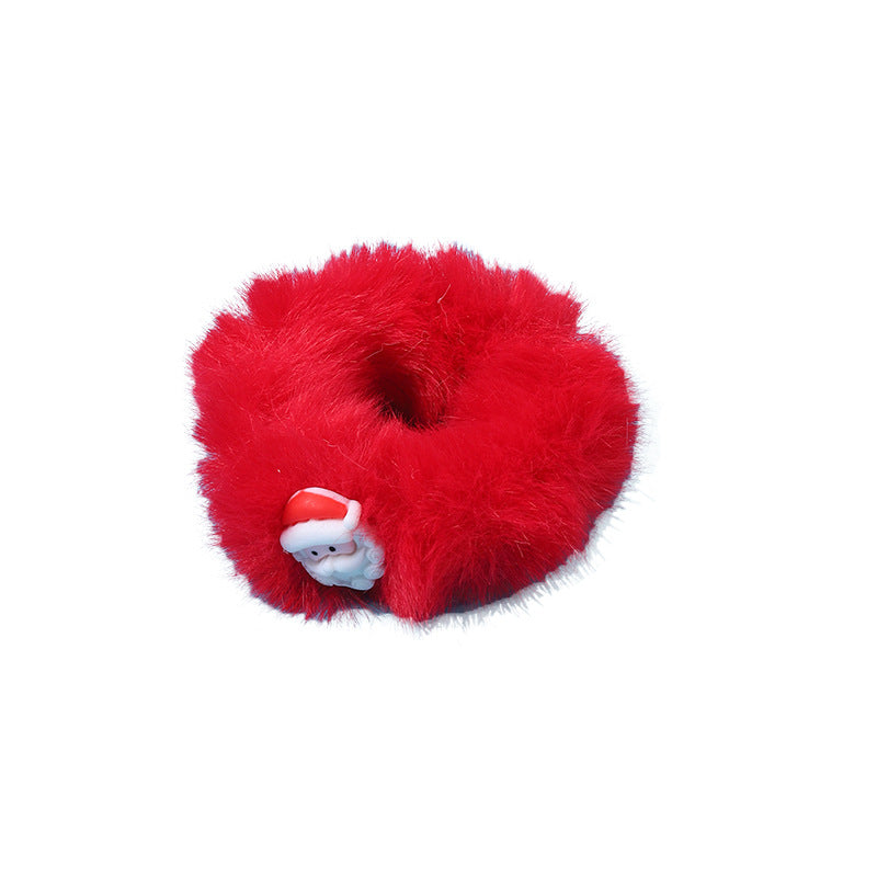 Wholesale Autumn and Winter Christmas Plush Hair Loops